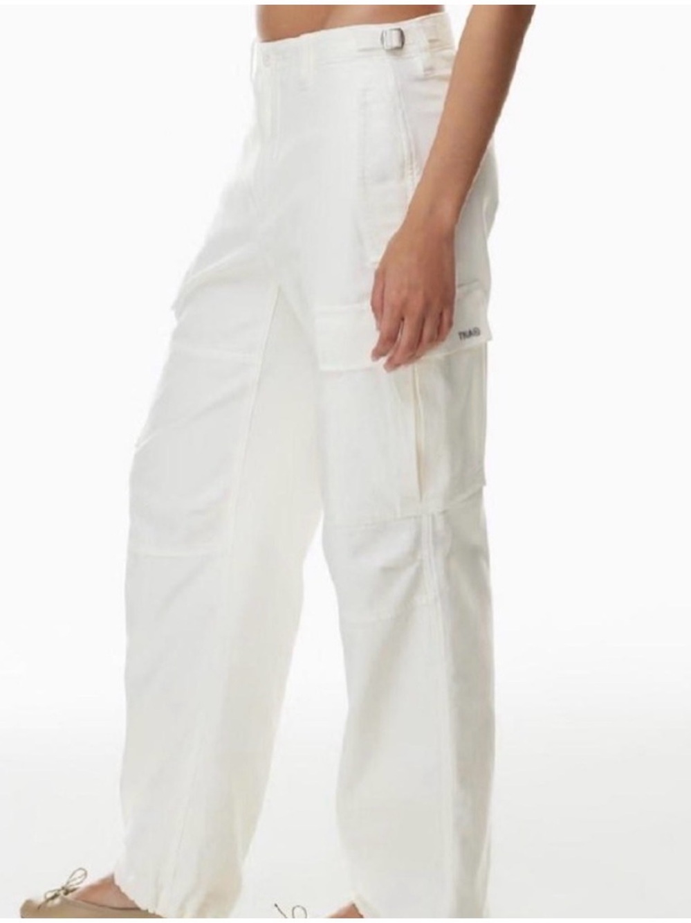 Aritzia TNA White Supply Cargo Pants